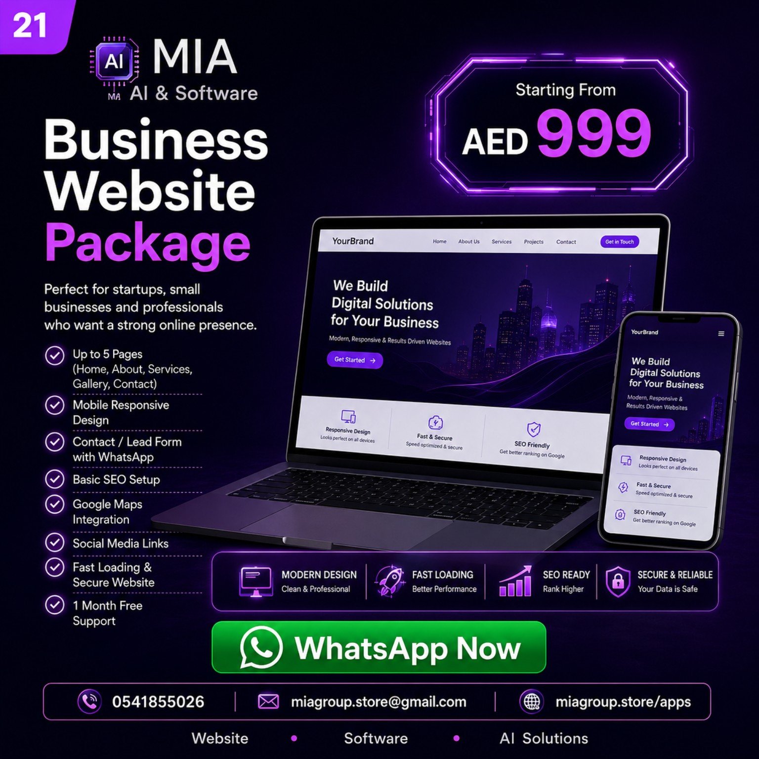 MIA Group business website package